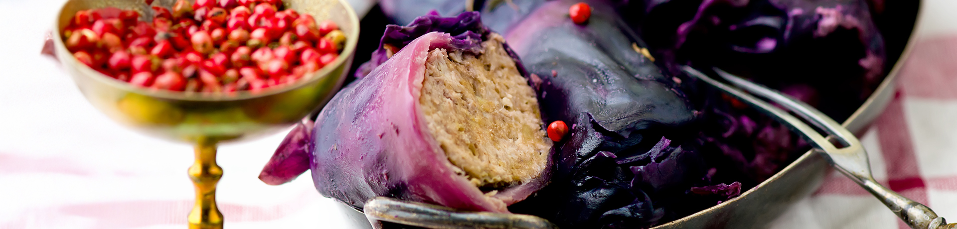 Gefüllter Rotkohl